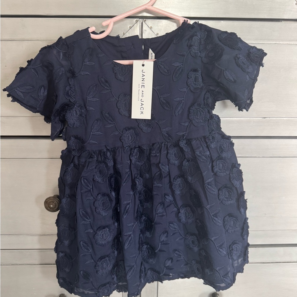 Janie and Jack Navy Floral Dress